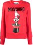 Moschino Sweater met konijnprint Rood - Thumbnail 1