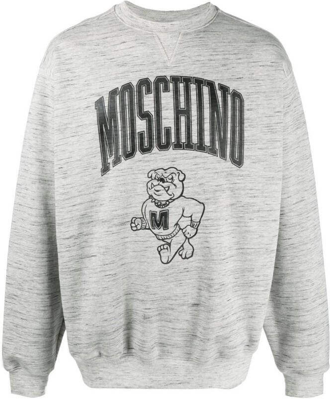 Moschino Sweater met logo Grijs