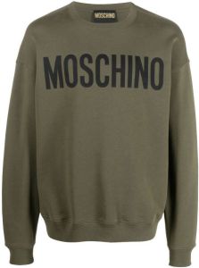 Moschino Sweater met logo Groen