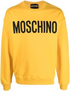 Moschino Sweater met logoprint Geel