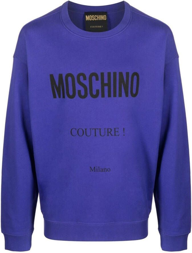 Moschino Sweater met logoprint Paars