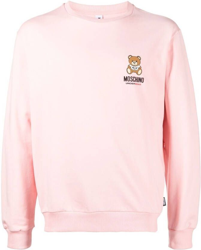 Moschino Sweater met logoprint Roze