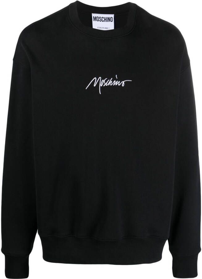 Moschino Sweater met logoprint Zwart