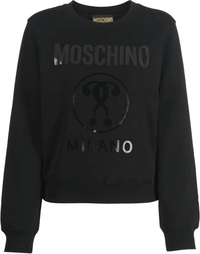 Moschino Sweater met logoprint Zwart