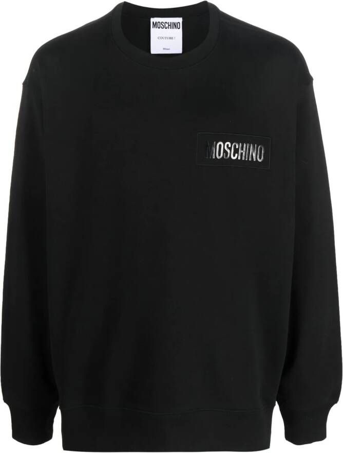 Moschino Sweater met logoprint Zwart