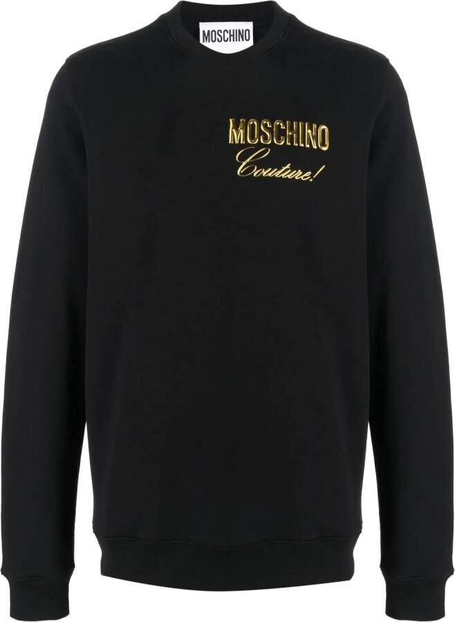 Moschino Sweater met logoprint Zwart