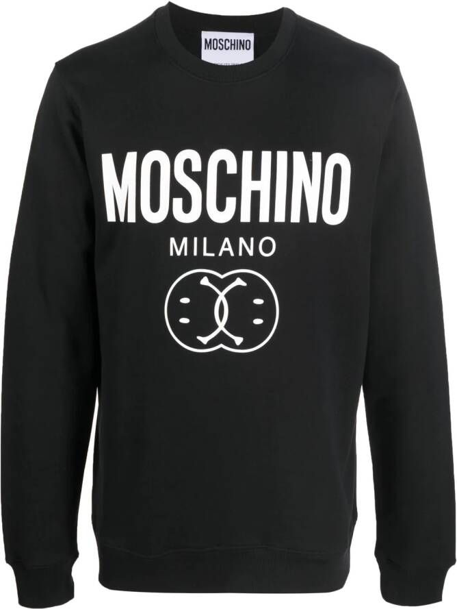 Moschino Sweater met logoprint Zwart