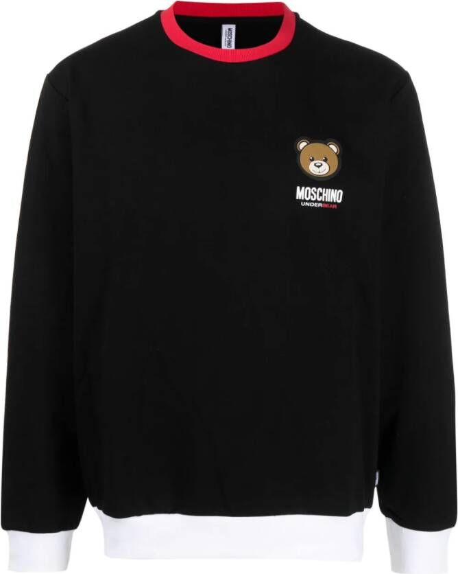 Moschino Sweater met teddybeer Zwart