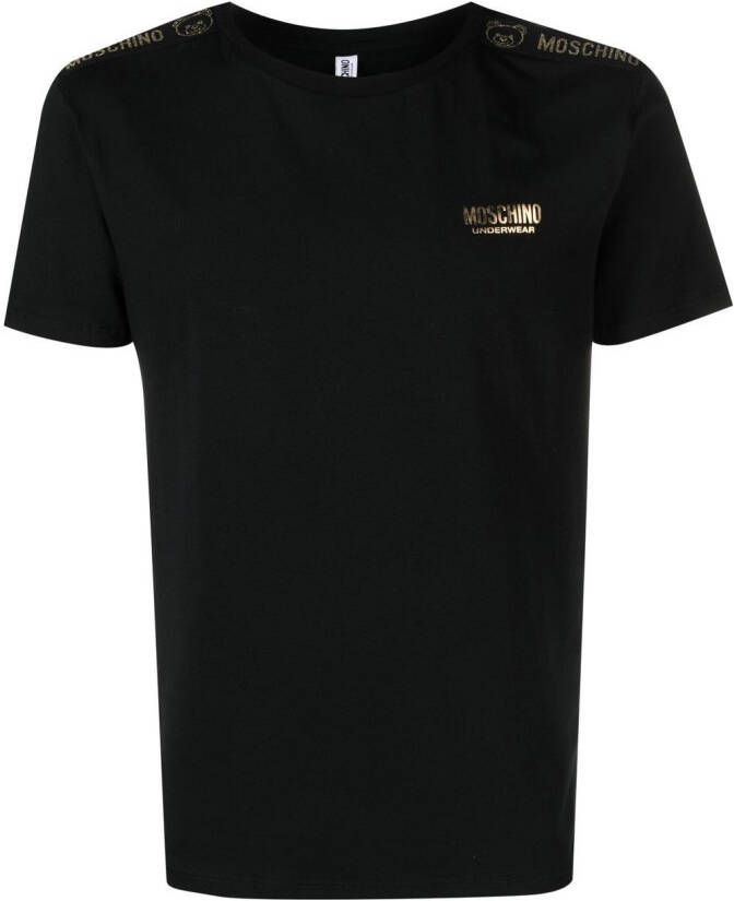 Moschino T-shirt en boxershorts met logoprint Zwart