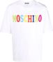 Moschino T-shirt met colourblocking en logo Wit - Thumbnail 1
