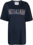 Moschino T-shirt met geborduurd logo Blauw - Thumbnail 1