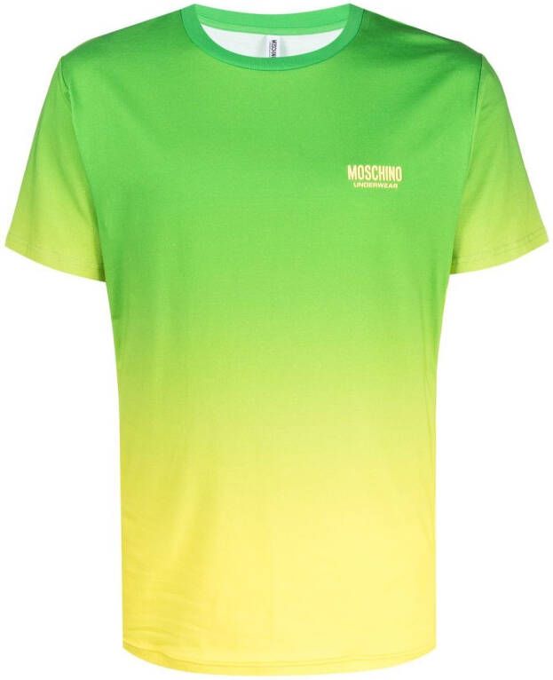 Moschino T-shirt met logo Groen