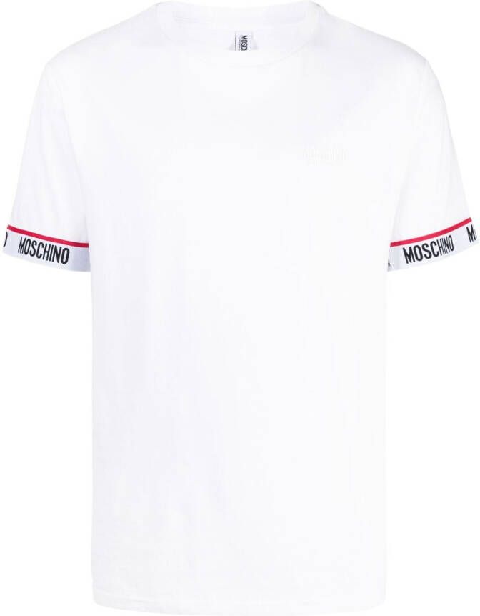 Moschino T-shirt met logo Wit