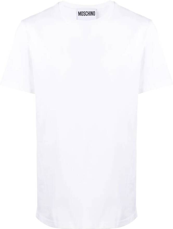 Moschino T-shirt met logo Wit
