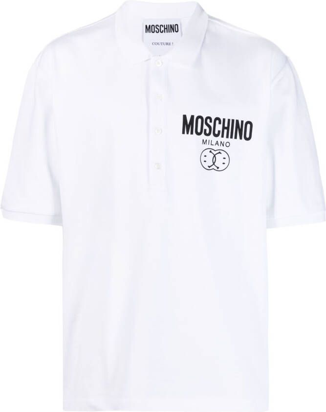 Moschino T-shirt met logodetail Wit
