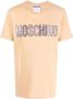 Moschino T-shirt met logopatch Beige - Thumbnail 1