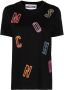 Moschino T-shirt met logopatch Zwart - Thumbnail 1