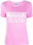 Moschino T-shirt met logoprint Roze - Thumbnail 1