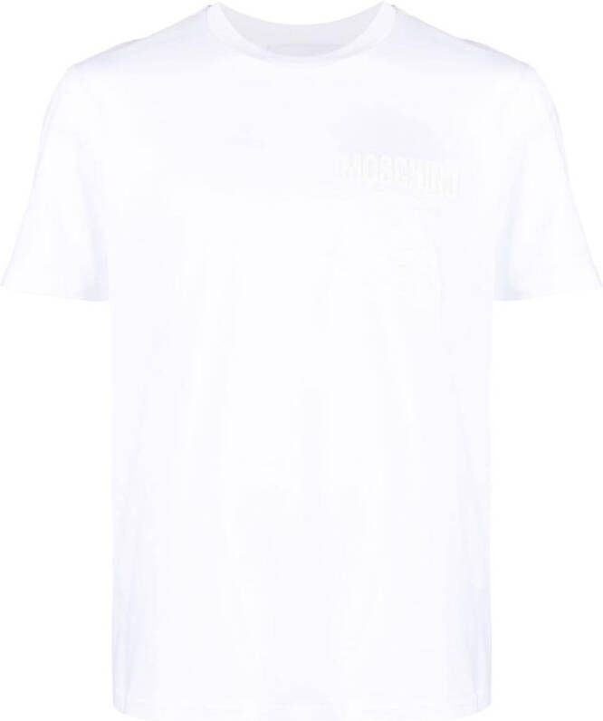 Moschino T-shirt met logoprint Wit