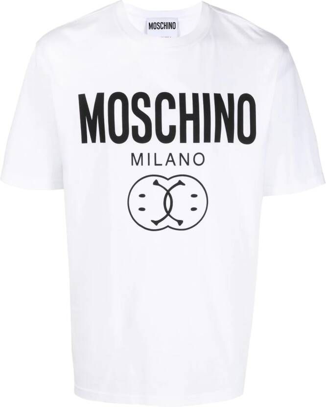 Moschino T-shirt met logoprint Wit