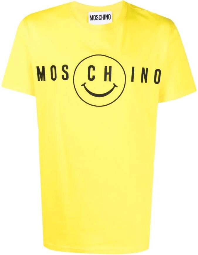 Moschino T-shirt met print Geel