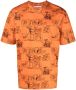 Moschino T-shirt met print Oranje - Thumbnail 1