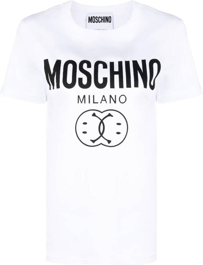 Moschino T-shirt met print Wit