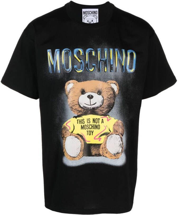 Moschino T-shirt met print Zwart