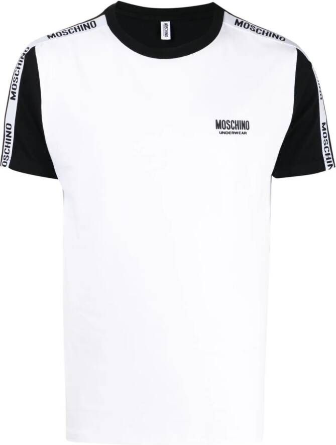 Moschino T-shirt met ronde hals Wit