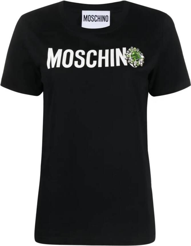 Moschino T-shirt van biologisch katoen Zwart