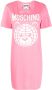 Moschino T-shirtjurk met logoprint Roze - Thumbnail 1