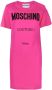 Moschino T-shirtjurk met logoprint Roze - Thumbnail 1