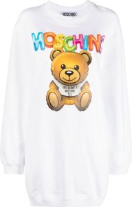 Moschino T-shirtjurk met teddybeer Wit