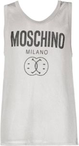 Moschino Tanktop met logoprint Grijs