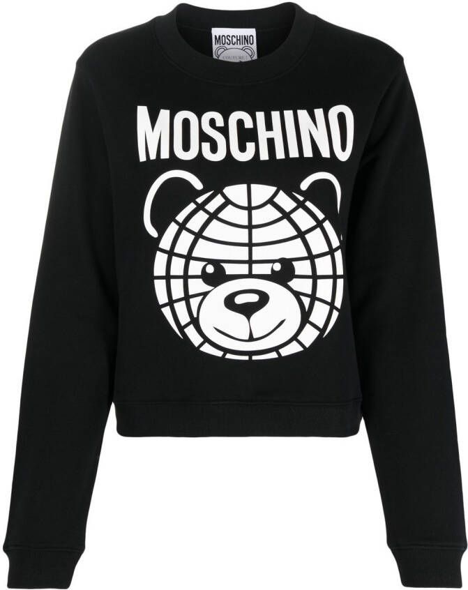 Moschino Sweater met ronde hals Zwart