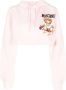 Moschino Cropped hoodie Roze - Thumbnail 1