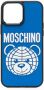 Moschino iPhone 12 Pro Max hoesje met print Blauw - Thumbnail 1