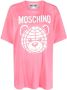 Moschino T-shirt met logoprint Roze - Thumbnail 1