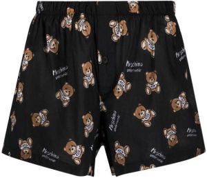 Moschino Boxershorts met teddybeer patroon Zwart