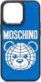 Moschino iPhone 13 Pro hoesje met print Blauw - Thumbnail 1