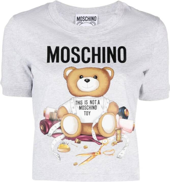Moschino Katoenen T-shirt Grijs