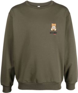 Moschino Sweater met teddybeerprint Groen