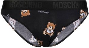 Moschino Slip met teddybeer print Zwart