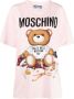 Moschino T-shirt met teddybeerprint Roze - Thumbnail 1