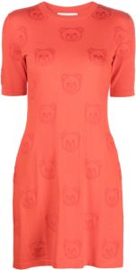 Moschino Mini-jurk met korte mouwen Rood