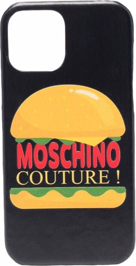 Moschino Stijlvolle iPhone 12 12 Pro-hoes Black Dames