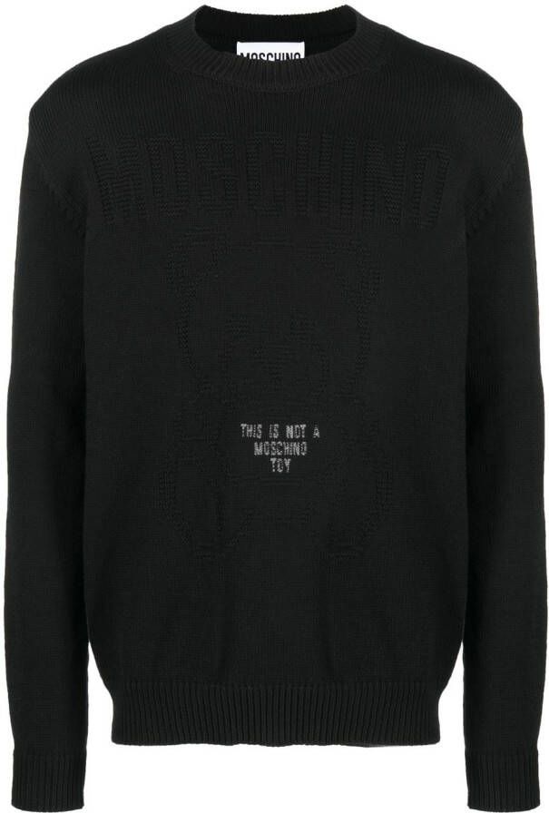 Moschino Trui met intarsia Zwart