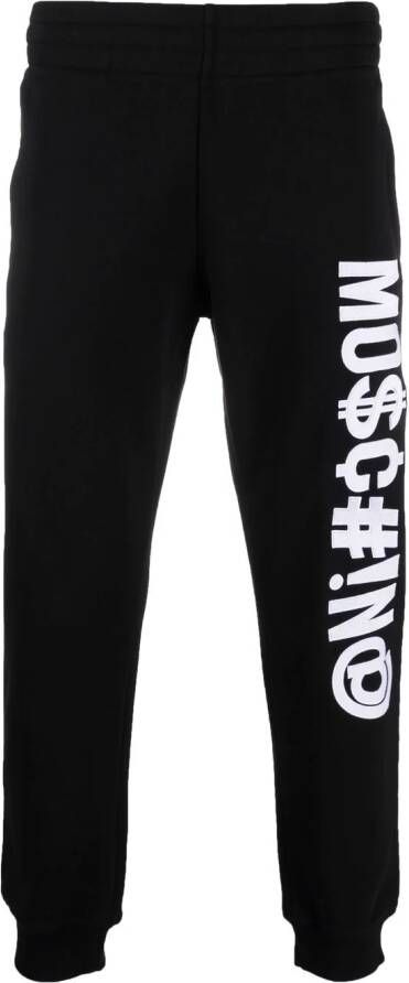 Moschino Trainingsbroek met geborduurd logo Zwart