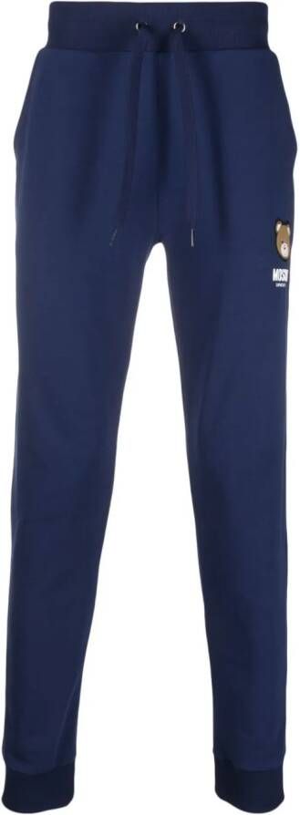 Moschino Trainingsbroek met logopatch Blauw