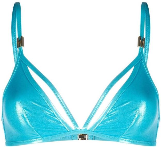 Moschino Triangel bikinitop Blauw